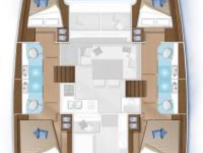 Lagoon Lagoon 40 charter bareboat eller skeppad i Fethiye