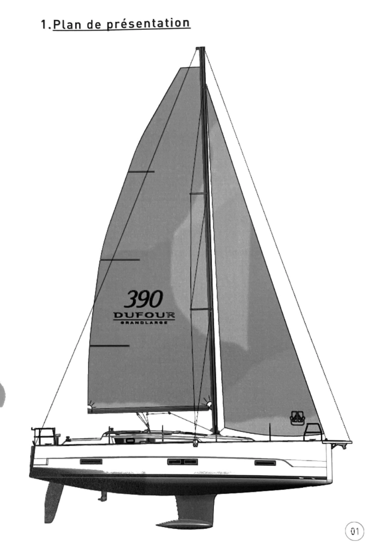 Dufour Dufour 390 Grand Large charter bareboat eller skeppad i Port-Camargue