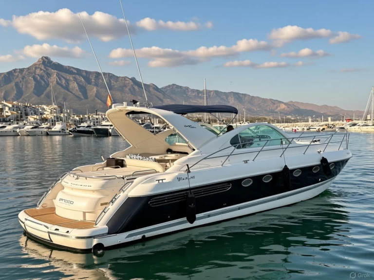 Hyra Lyx yacht med eller utan skeppare Fairline Marbella  