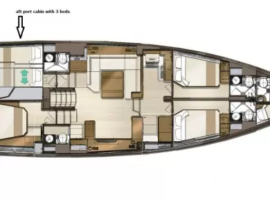 Jeanneau Jeanneau 60 charter bareboat eller skeppad i Donji Seget