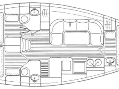 Jeanneau Sun Charm 39 charter bareboat eller skeppad i Antibes