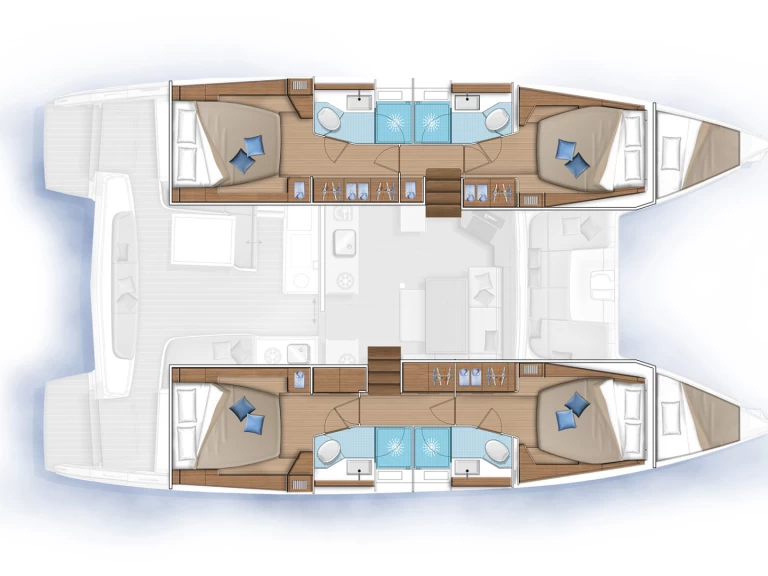 Lagoon Lagoon 46 charter bareboat eller skeppad i Skradin