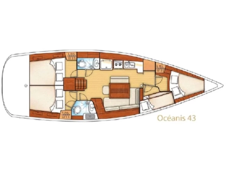 Yacht charter Las Galletas billig Oceanis 43