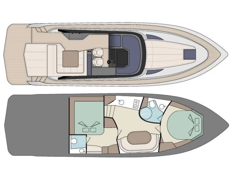Focus Focus Power 44 / 2 cabin version charter bareboat eller skeppad i Sukošan