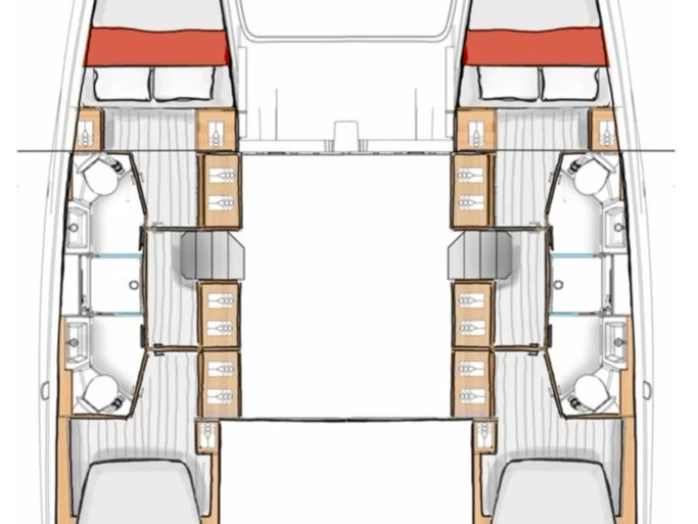 Excess Excess 13 - 4 + 1 cab. charter bareboat eller skeppad i Zaton