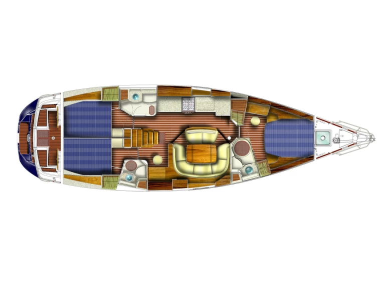 Uthyrning Segelbåt  Jeanneau med en båtlicens 