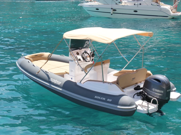 Hyra RIB med eller utan skeppare Salpa Can Picafort 