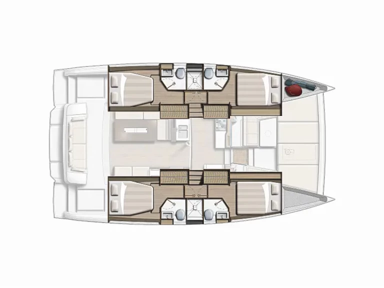 Bali Bali 4.2 charter bareboat eller skeppad i Skáfi