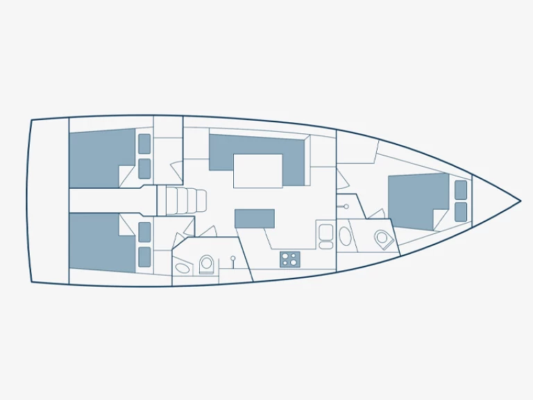 Yacht charter Nikiána billig Oceanis 41.1[G]