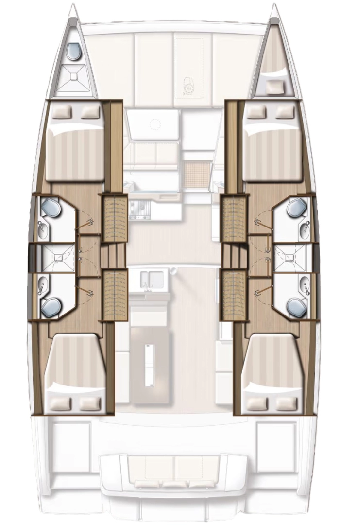 Uthyrning Katamaran  Bali med en båtlicens 