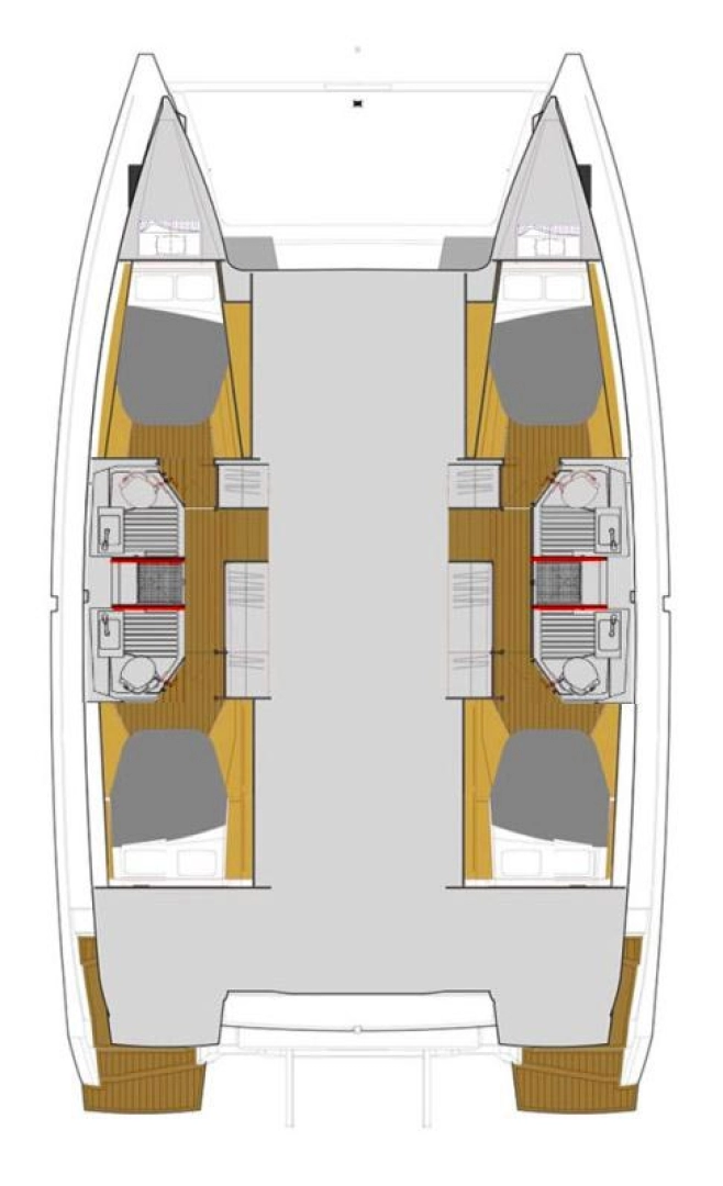 Fountaine Pajot Astrea 42 charter bareboat eller skeppad i Trogir 