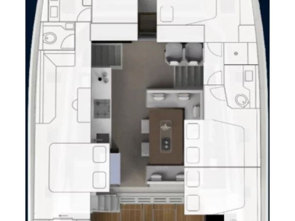 Hyr en Aventura Aventura 50 - 4 + 1 cab. Alimos 