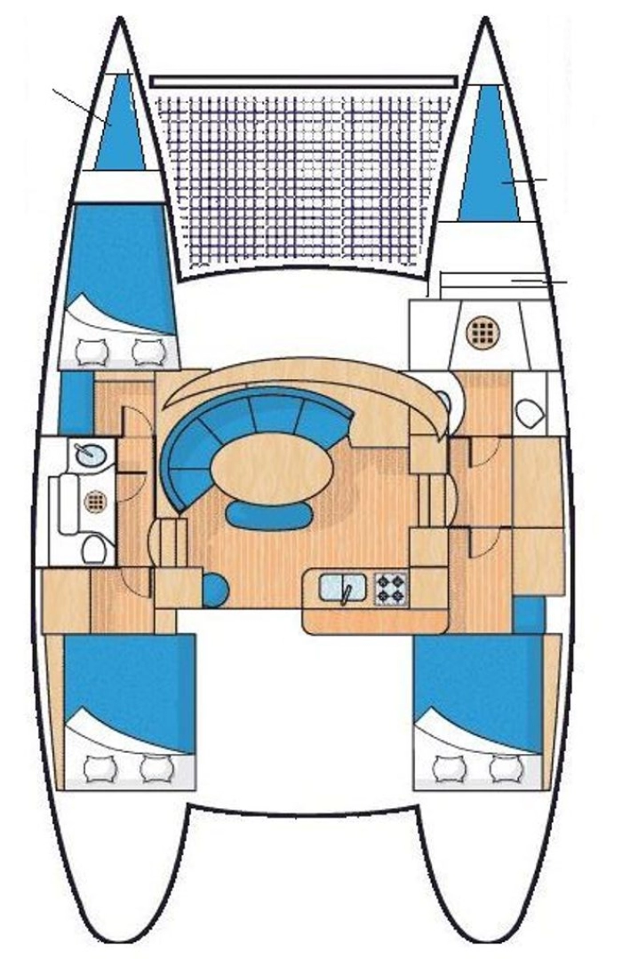 Uthyrning Katamaran  Lagoon med en båtlicens 