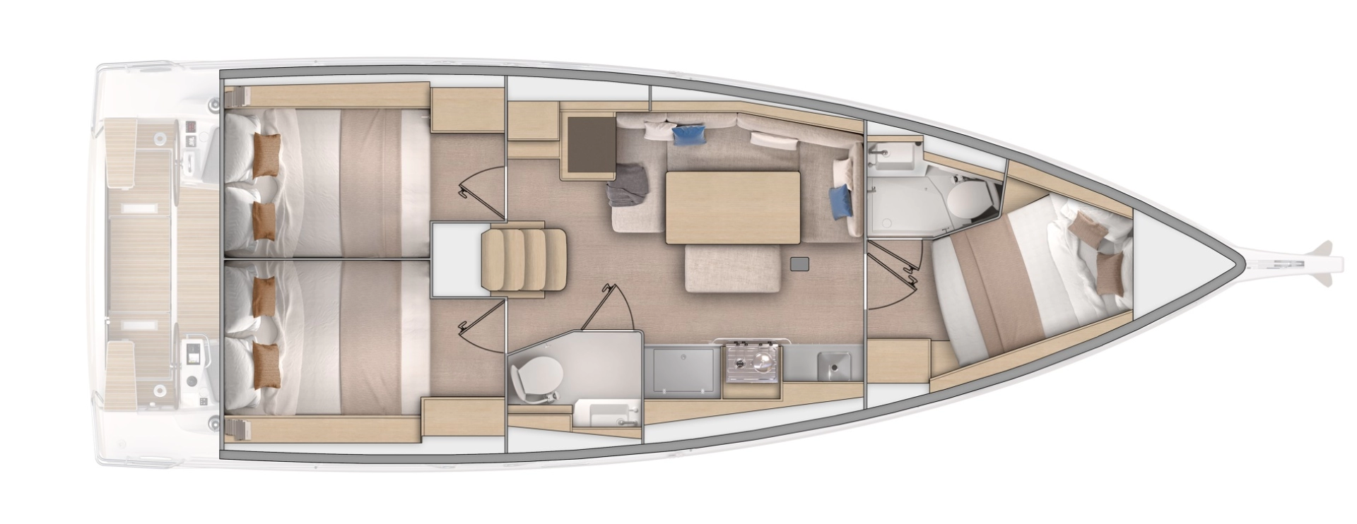 Yacht charter Split  billig Oceanis 37.1