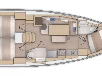 Yacht charter Split  billig Oceanis 37.1