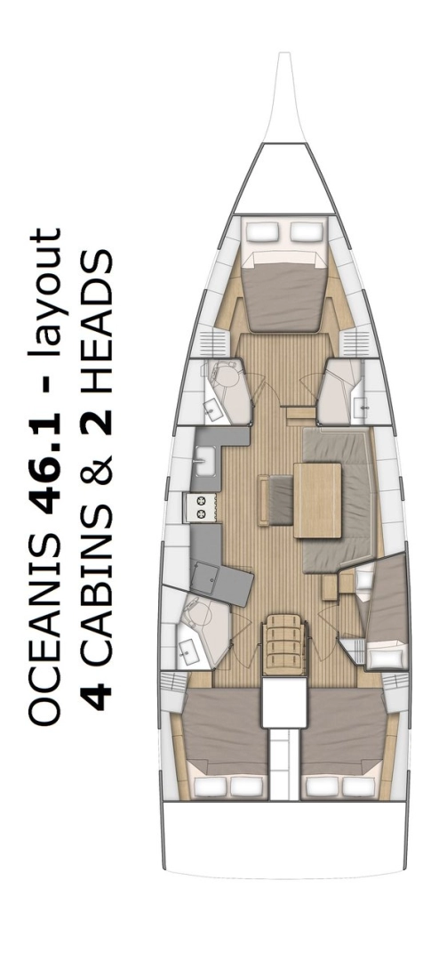 Hyra Segelbåt  med eller utan skeppare Bénéteau Split  