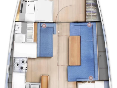 Jeanneau Sun Odyssey 410 charter bareboat eller skeppad i Split 