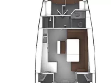 Bavaria Cruiser 46 charter bareboat eller skeppad i Split 