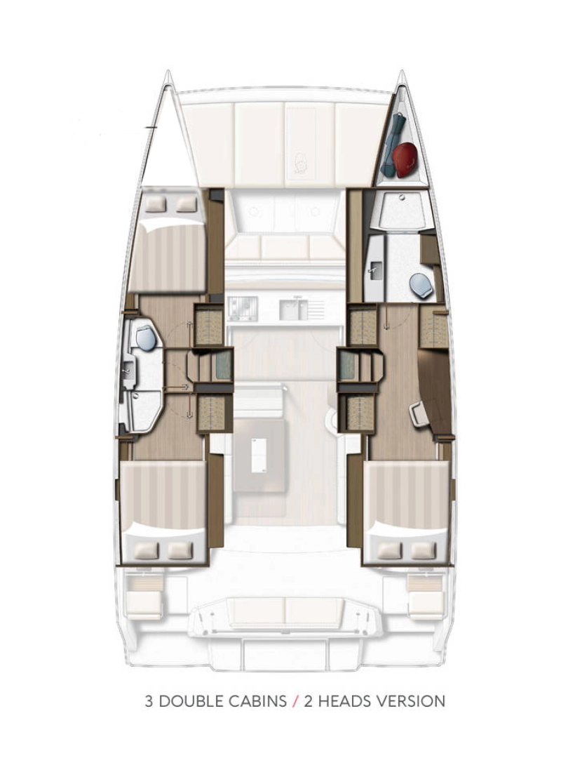 Bali Bali Catsmart OW - 3 cab. charter bareboat eller skeppad i Kaštela