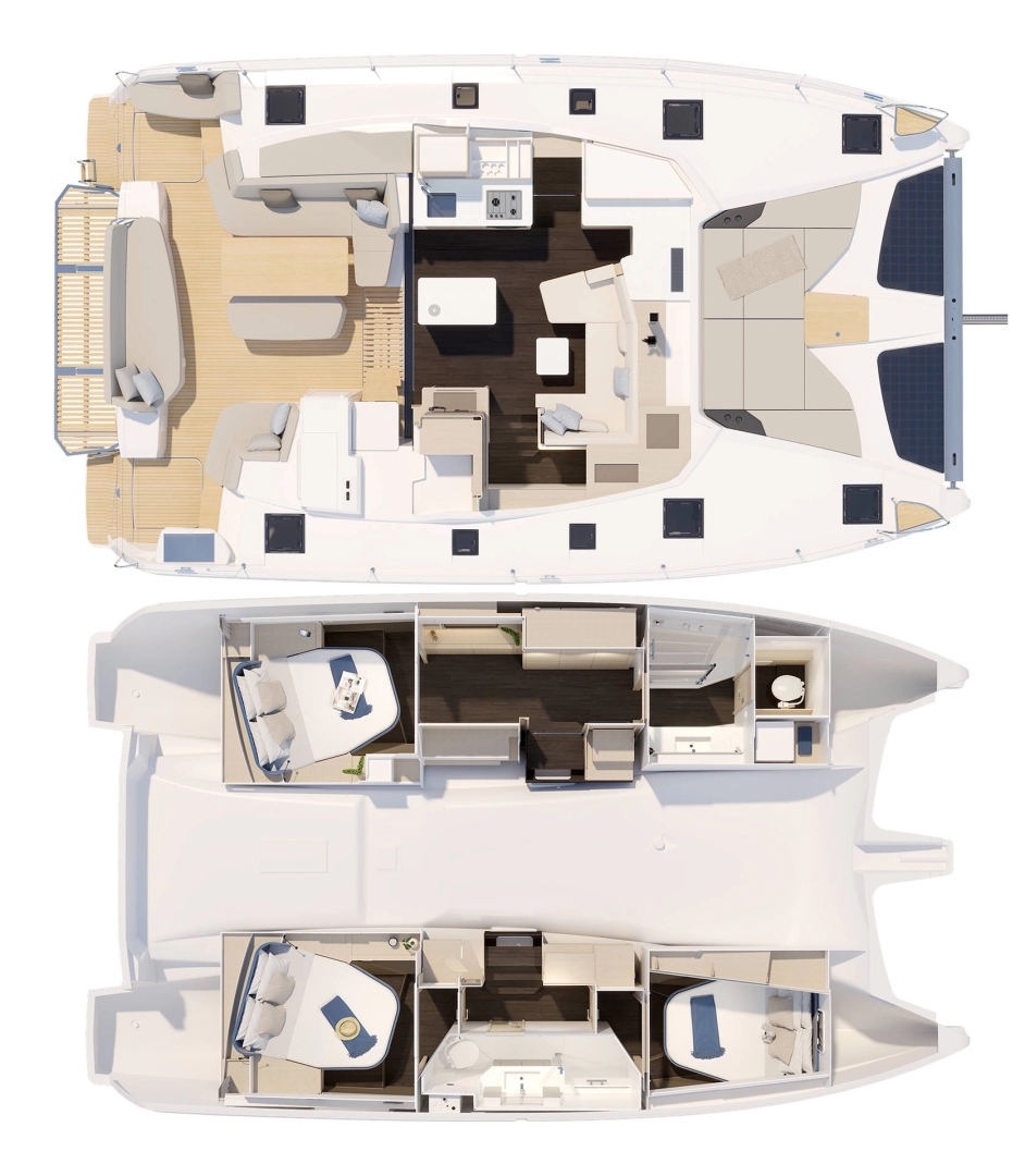 Uthyrning Katamaran  Fountaine Pajot med en båtlicens 