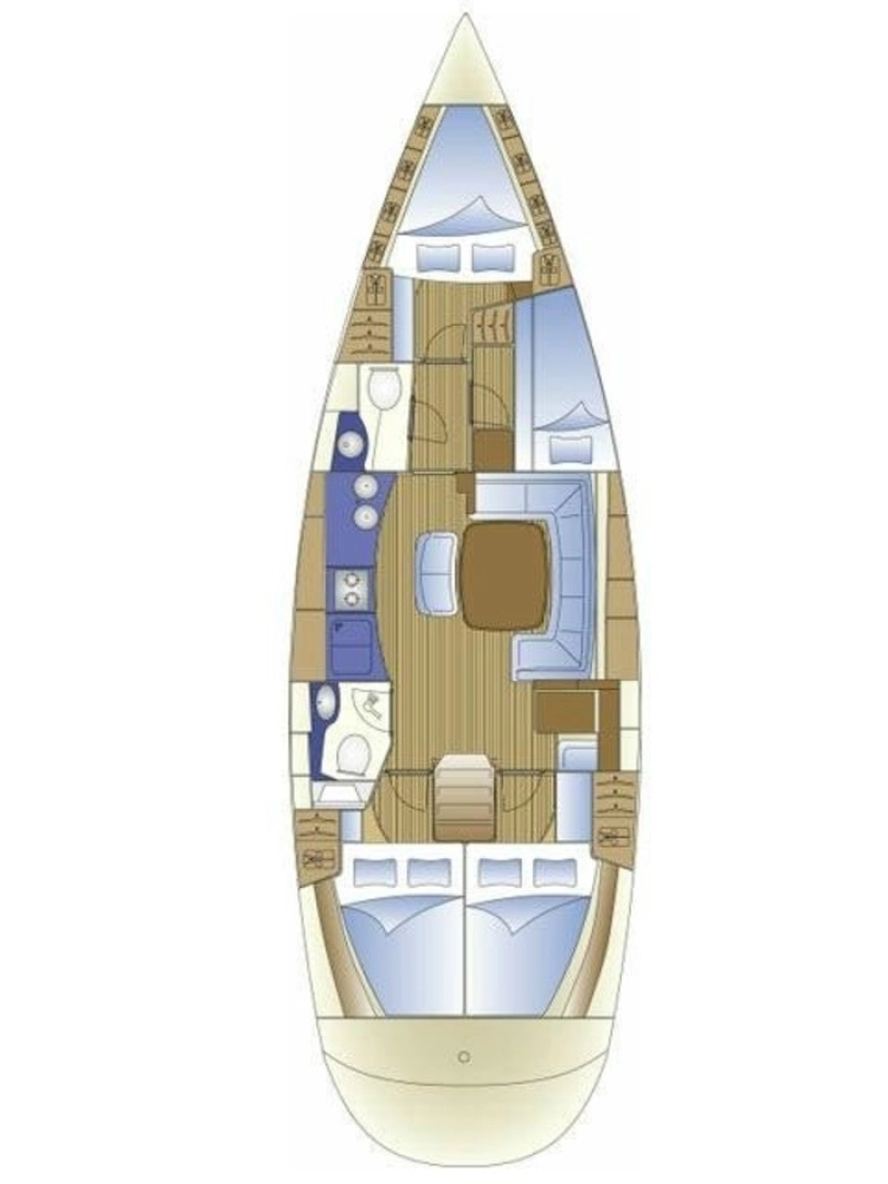 Bavaria Bavaria 44 charter bareboat eller skeppad i Split 