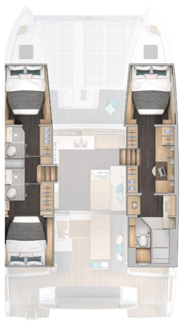 Hyra Katamaran  med eller utan skeppare Lagoon Parham Town 