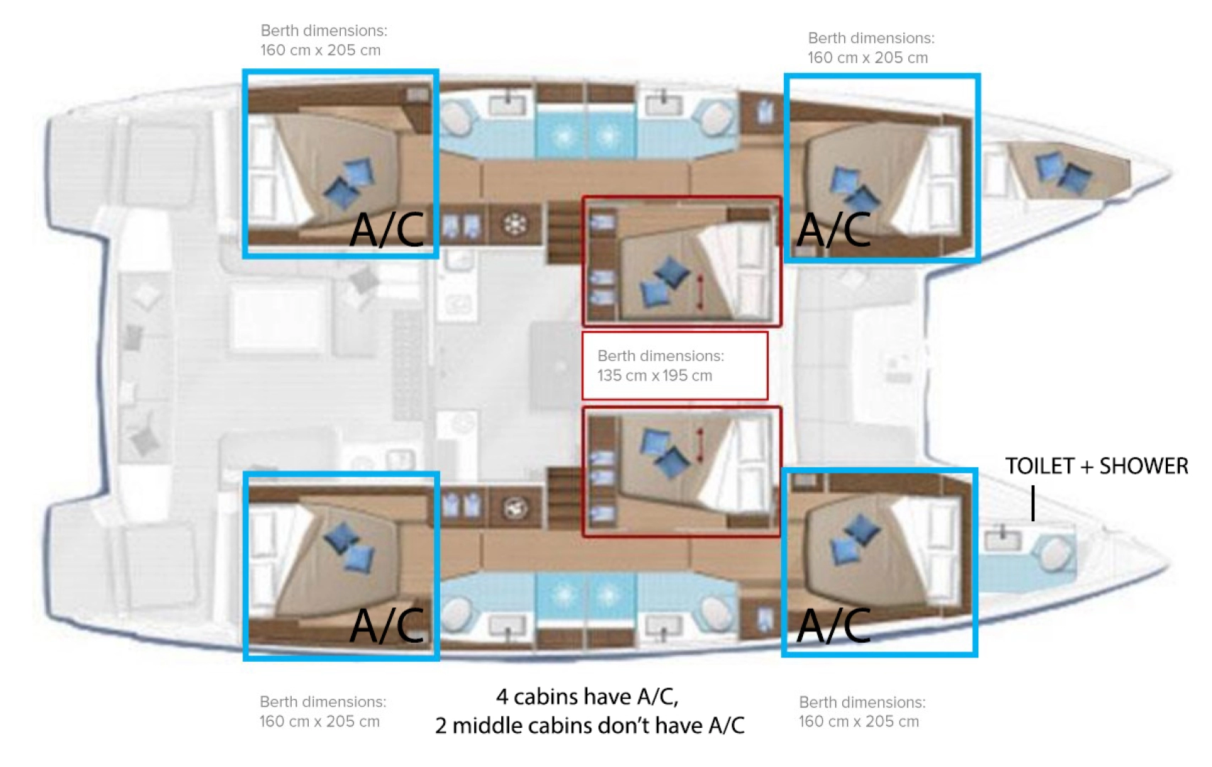 Båtuthyrning Lagoon Lagoon 50 i Kaštela på Samboat 