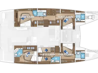 Yacht charter Kaštela billig Lagoon 55