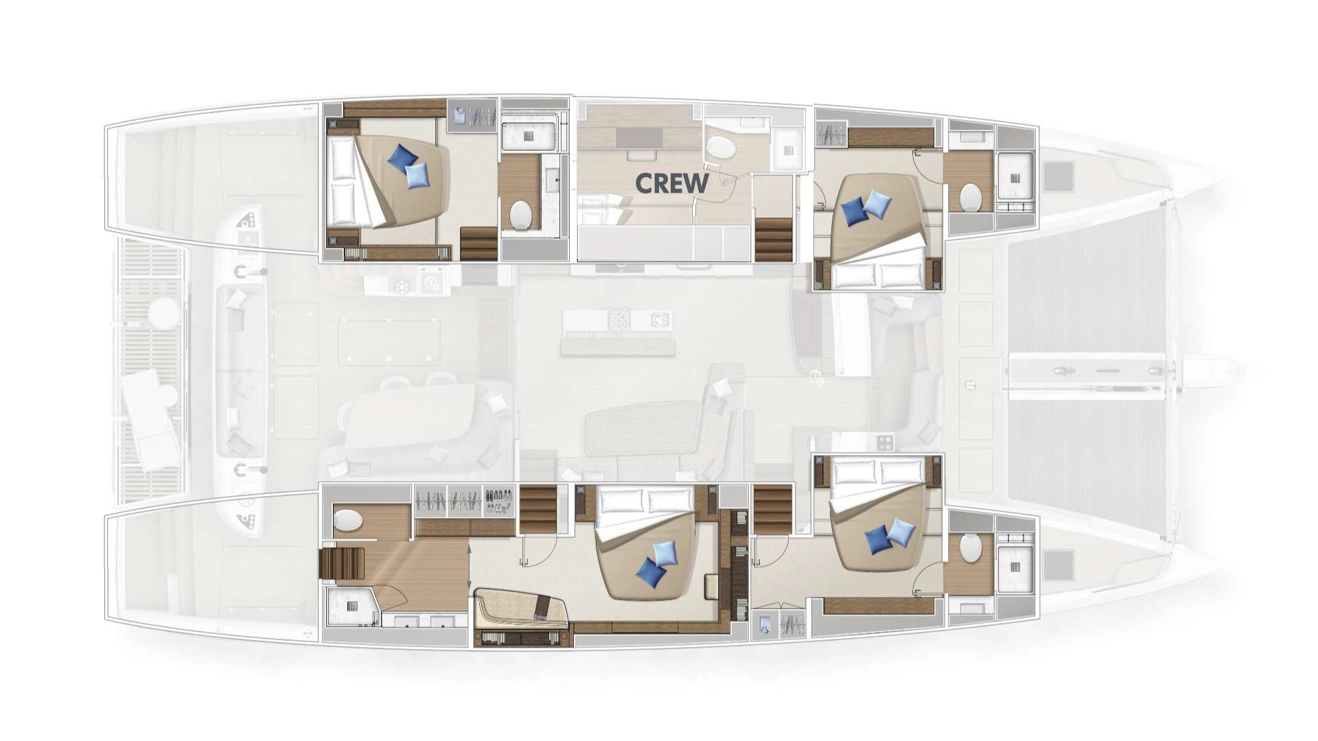 Yacht charter Kaštela billig Lagoon Sixty 5