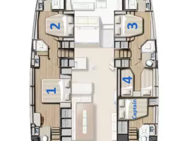 Yacht charter Capo d'Orlando billig Bali 5.4