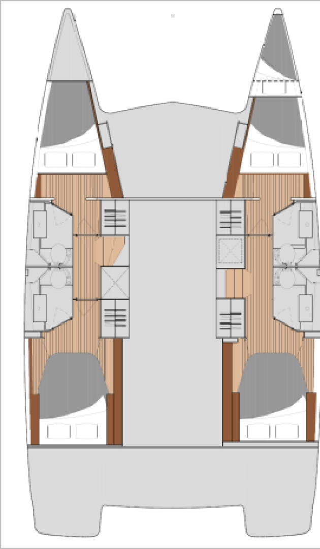 Fountaine Pajot Isla 40 charter bareboat eller skeppad i Propriano