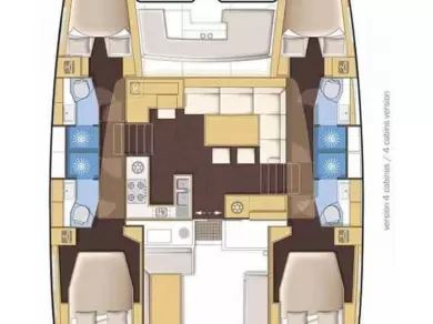 Lagoon Lagoon 46 charter bareboat eller skeppad i Nidri