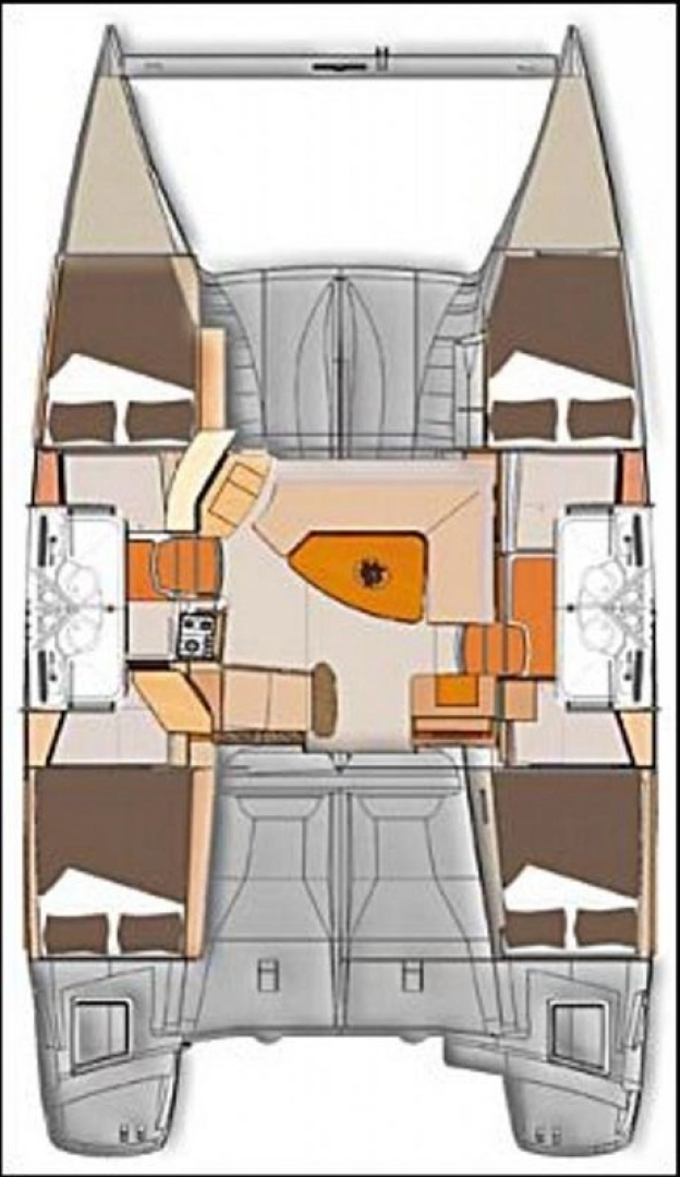 Uthyrning Katamaran  Fountaine Pajot med en båtlicens 