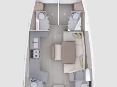 Uthyrning Segelbåt  Bénéteau med en båtlicens 