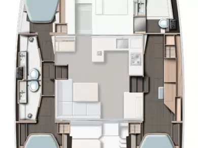 Uthyrning Katamaran  Leopard Catamarans / Robertson & Caine med en båtlicens 