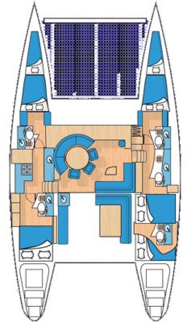 Lagoon Lagoon 570 charter bareboat eller skeppad i Fort-de-France