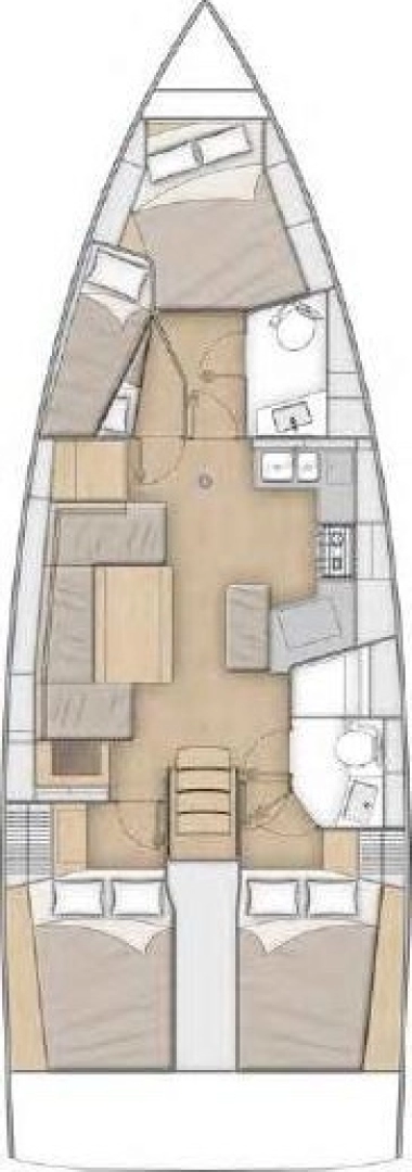 Uthyrning Segelbåt  Bénéteau med en båtlicens 