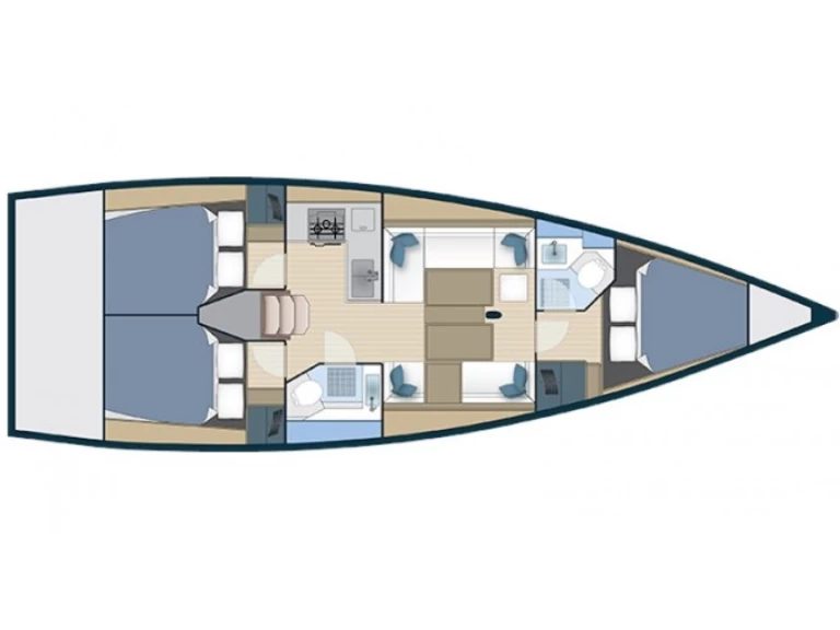 More Boats More 40 charter bareboat eller skeppad i Salivoli