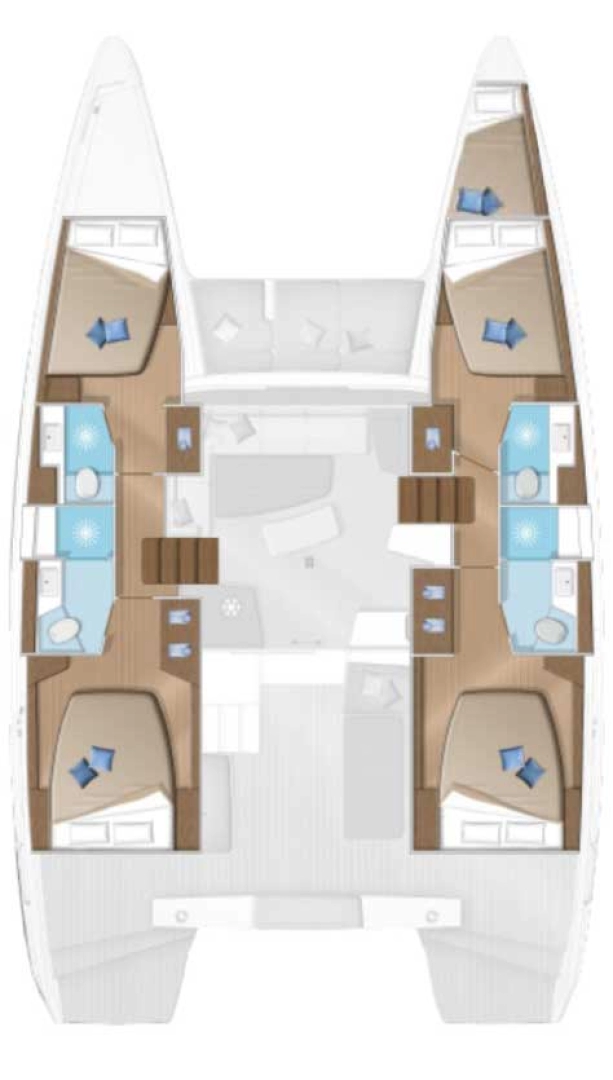 Lagoon Lagoon 42 charter bareboat eller skeppad i Trogir 