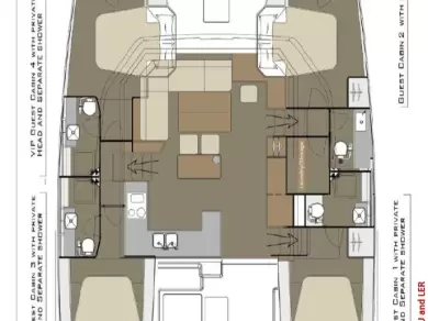 Dufour Dufour Catamarans 48 Sail charter bareboat eller skeppad i Primošten 