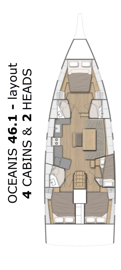 Yacht charter Pomer billig Oceanis 46.1