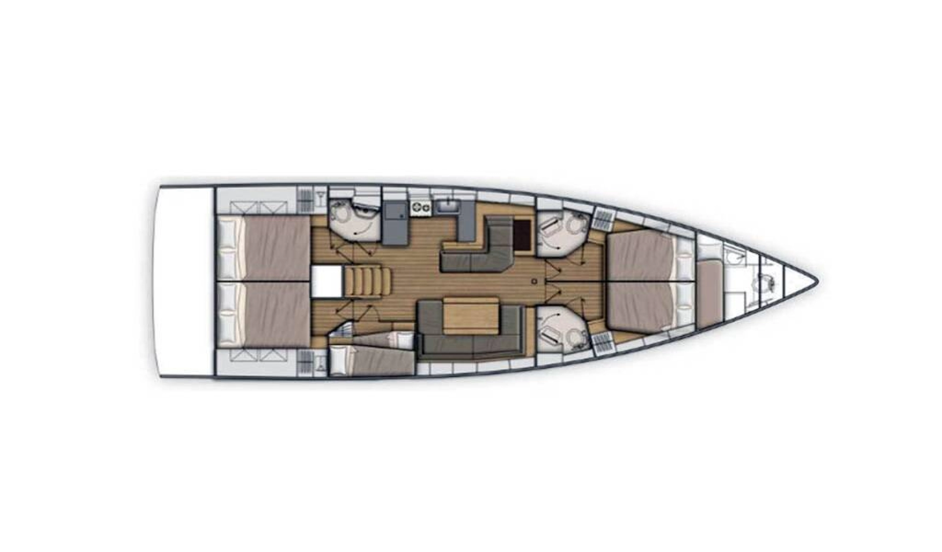 Uthyrning Segelbåt  Bénéteau med en båtlicens 