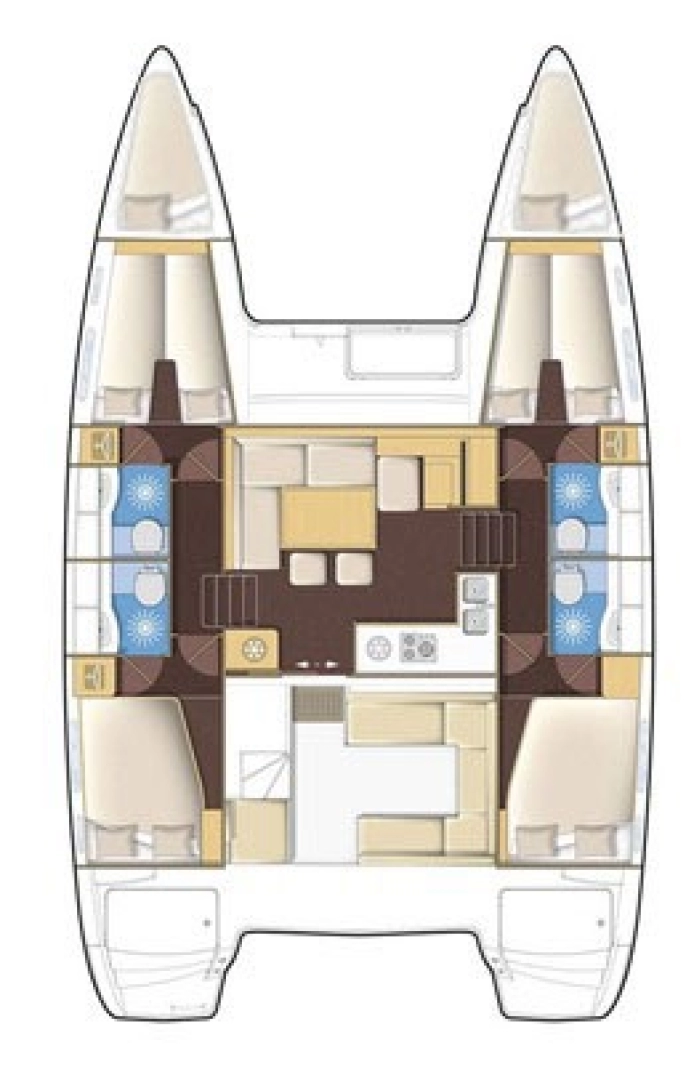 Yacht charter Alimos billig Lagoon 400 S2