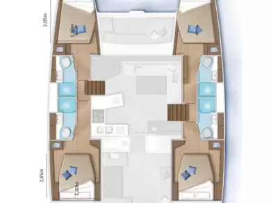 Yacht charter Pirovac billig Lagoon 450 F