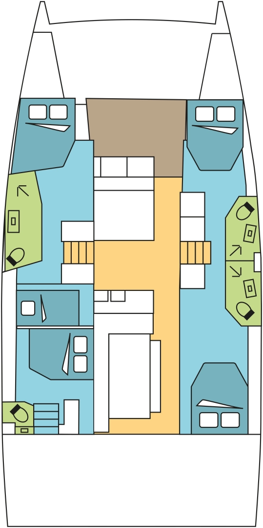 Uthyrning Katamaran  Bali med en båtlicens 