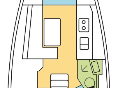 Uthyrning Segelbåt  Bénéteau med en båtlicens 