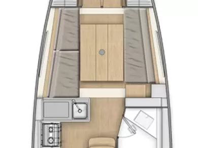 Uthyrning Segelbåt  Bénéteau med en båtlicens 