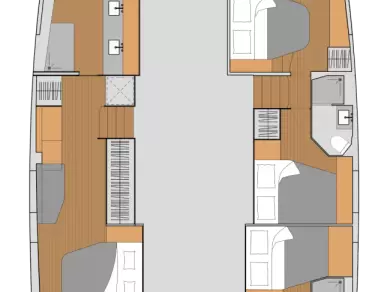 Uthyrning Katamaran  Fountaine Pajot med en båtlicens 