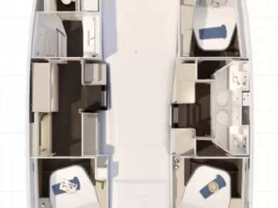 Uthyrning Katamaran  Fountaine Pajot med en båtlicens 