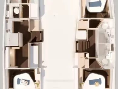 Fountaine Pajot Fountaine Pajot FP 44 Maestro - 3 cab. charter bareboat eller skeppad i Frenchtown